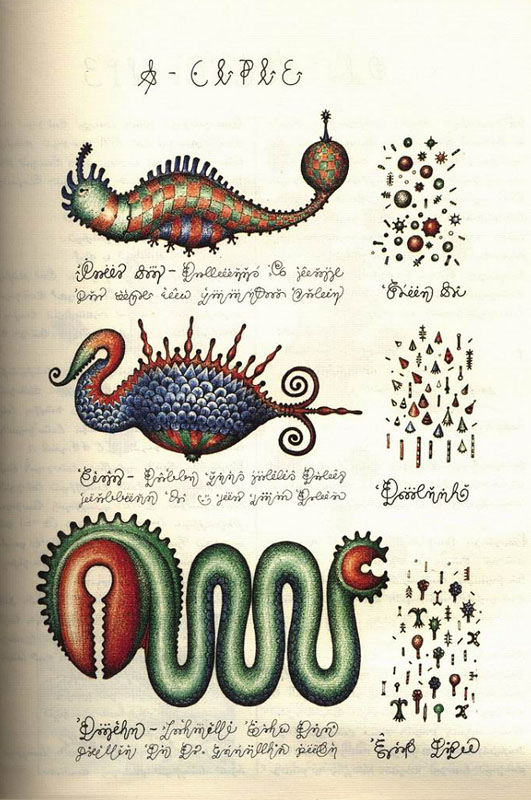 page from codex seraphinianus