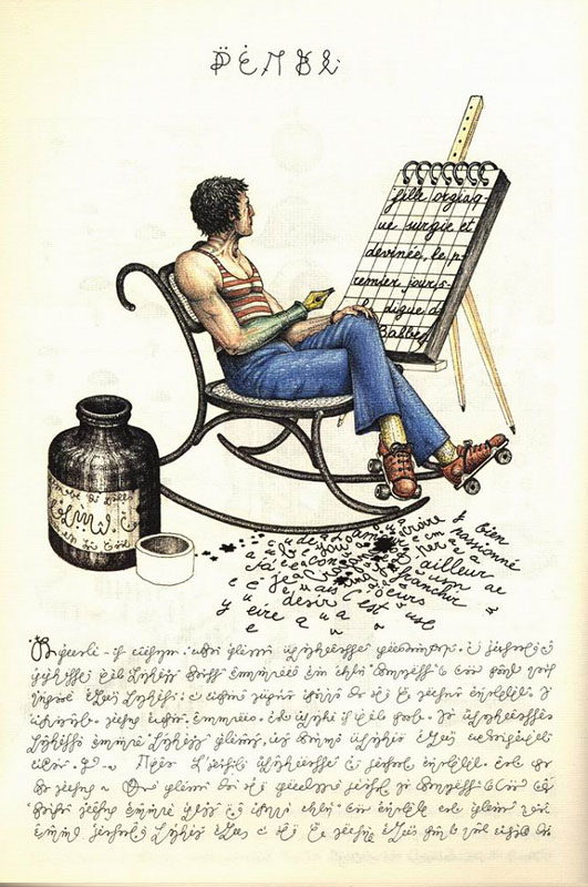 page from codex seraphinianus